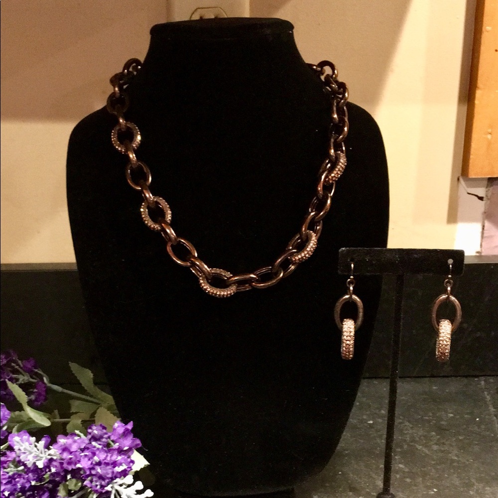 Coldwater Creek Chain Link Jewelry Set